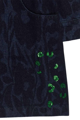 Spijkerjurk - Blauw en groen