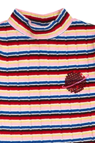Jurk - Rood, oranje en roze