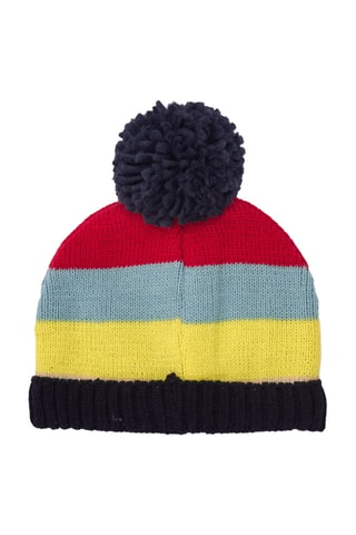 Muts met pompon - Donkerblauw