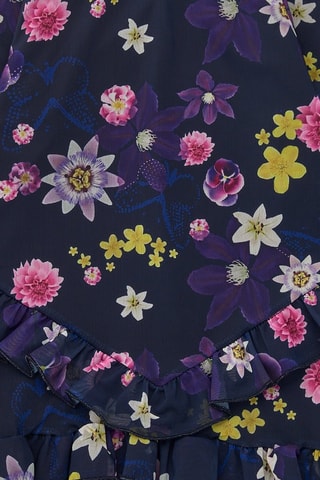 Jurk - Blauw, paars en roze