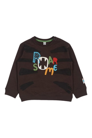 Sweater - Groen, oranje en grijs