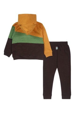 Sweater en Joggingbroek - Groen, oranje en grijs