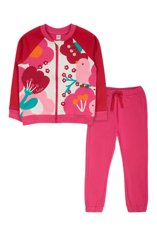 Sweater en Joggingbroek - Wit, rood en roze