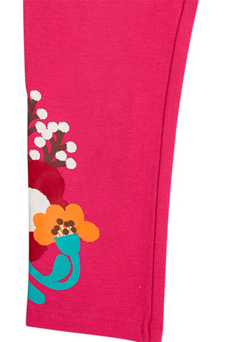 T-shirt en Legging - Wit, rood en roze