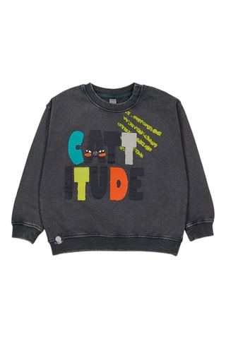 Sweater - Oranje en grijs