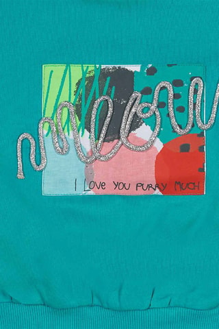 Sweater - Zwart, groen en roze