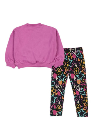 Sweater en Legging - Wit, zwart en blauw