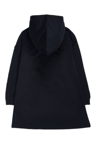 Fleece Sweaterjurk - Wit, zwart en blauw