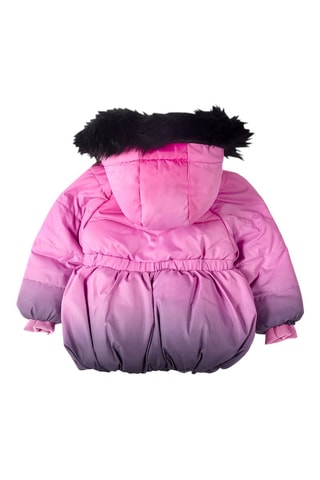 Gewatteerde Jas Dip and Dye - Zwart en roze