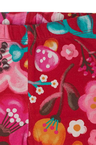 Fleece legging - Rood, groen en roze
