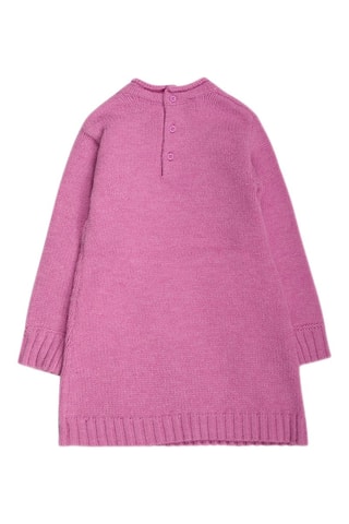 Trui-jurk - Zwart, blauw en roze