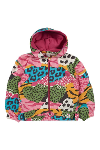 Sweater met Capuchon - Groen, oranje en roze