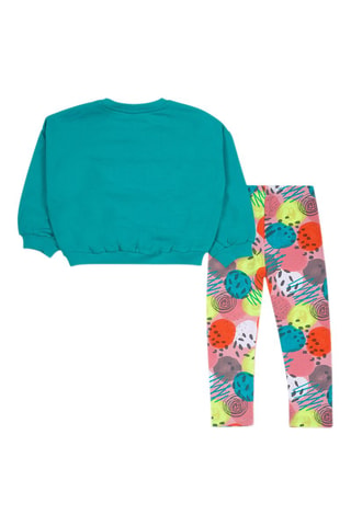 Sweater en Legging - Rood, groen en geel