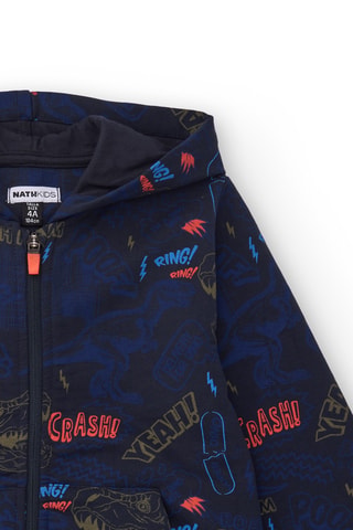 Sweater met Capuchon - Marineblauw