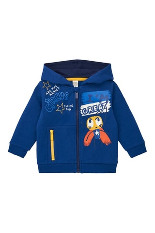 Sweater met Capuchon - Blauw en geel