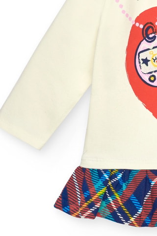 T-shirt - Rood, blauw en grijs