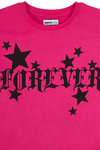T-shirt - Zwart en roze