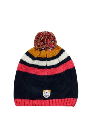 Muts met Pompon - Rood, wit en blauw