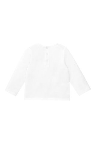 T-shirt - Wit, blauw en geel