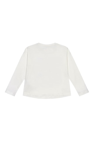 T-shirt - Wit, blauw en grijs
