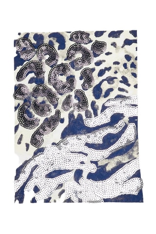 T-shirt - Wit, blauw en grijs