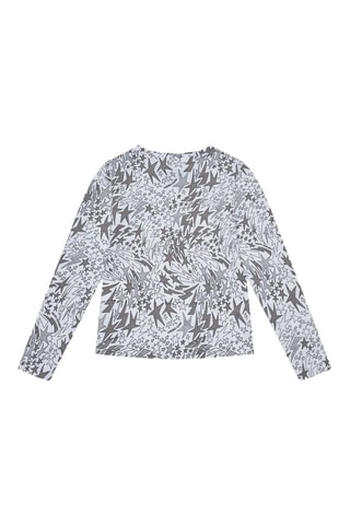 T-shirt - Wit en grijs