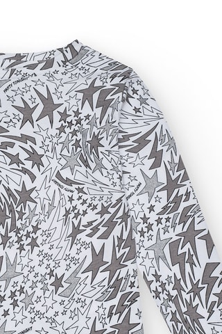 T-shirt - Wit en grijs