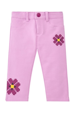 Fleece Broek - Geel en paars