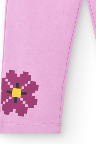 Fleece Broek - Geel en paars