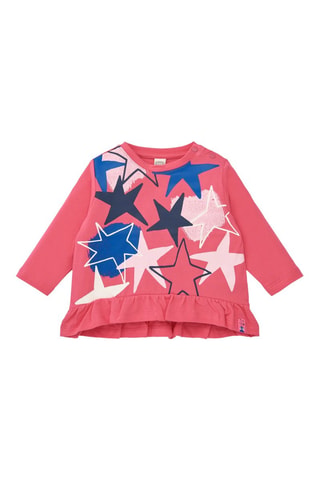 T-shirt - Zwart, blauw en roze