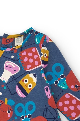 Fleece Jurk - Multicolor