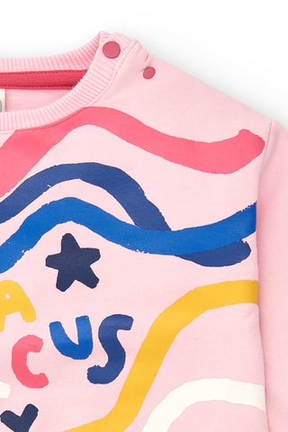 Sweater - Wit, geel en roze