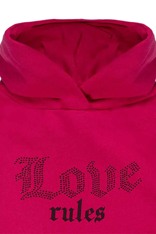 Sweater met Capuchon - Zwart en roze