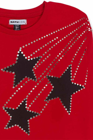 T-shirt - Zwart en rood