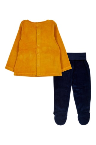 T-shirt en Broek - Wit, blauw en geel