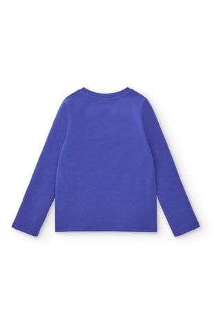 T-shirt - Blauw, geel en roze