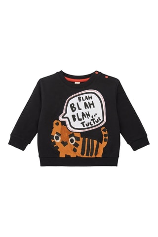 Sweater - Wit, zwart en oranje