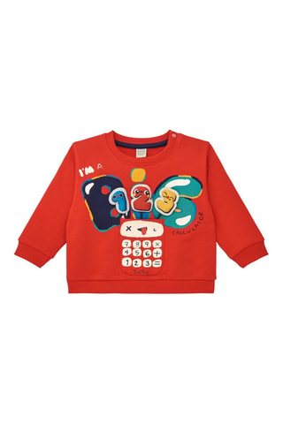 Sweater - Rood, blauw en geel