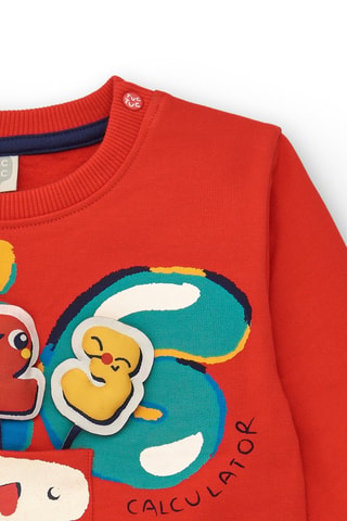 Sweater - Rood, blauw en geel