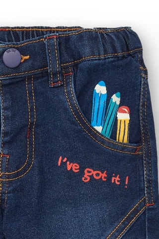 Jeans - Rood, blauw en geel