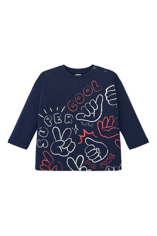 T-shirt - Wit, rood en blauw