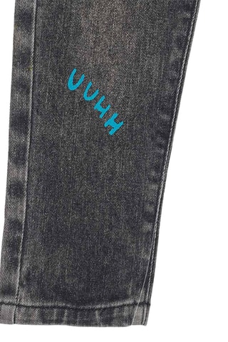 Jeans - Wit, blauw en grijs