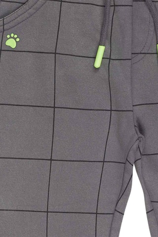 Fleece Broek - Zwart, groen en grijs