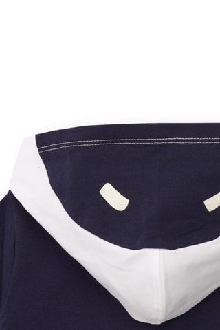 Sweater met Capuchon - Donkerblauw