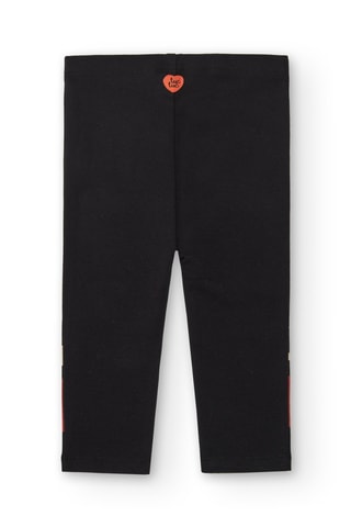 Fleece legging - Wit, zwart en rood