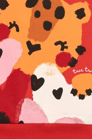 Sweater - Zwart, rood en oranje