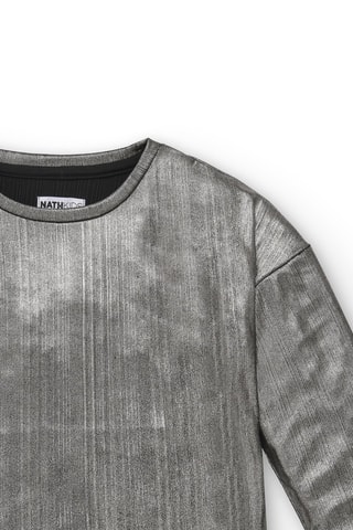 T-shirt - Wit en grijs