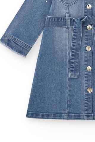 Spijkerjurk - Wit en blauw