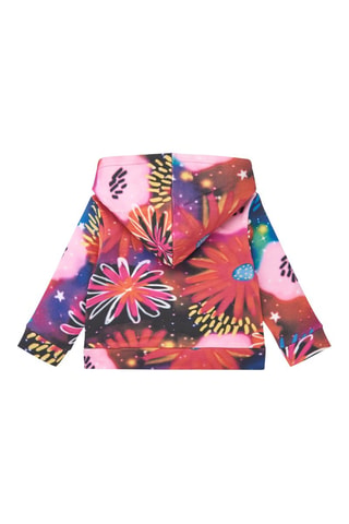 Sweater met Capuchon - Geel, paars en roze