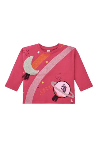T-shirt - Oranje en roze